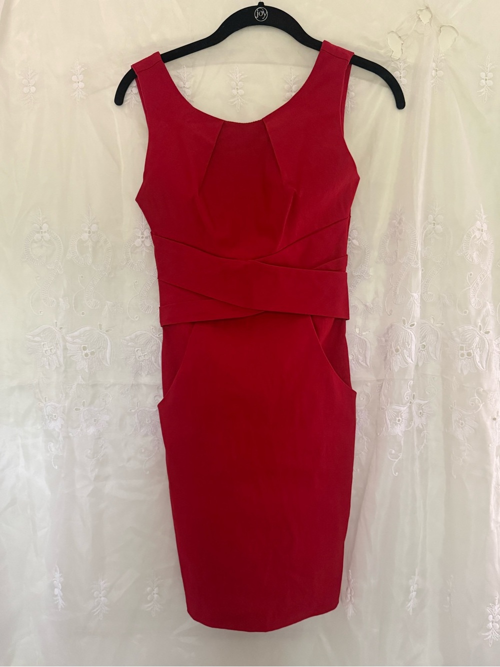 Teeze Me Red Sleeveless Cocktail Dress